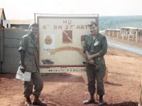 When HHB was in Quan Loi  March 1969.  L-R Unidentified and Norm Wolfinger